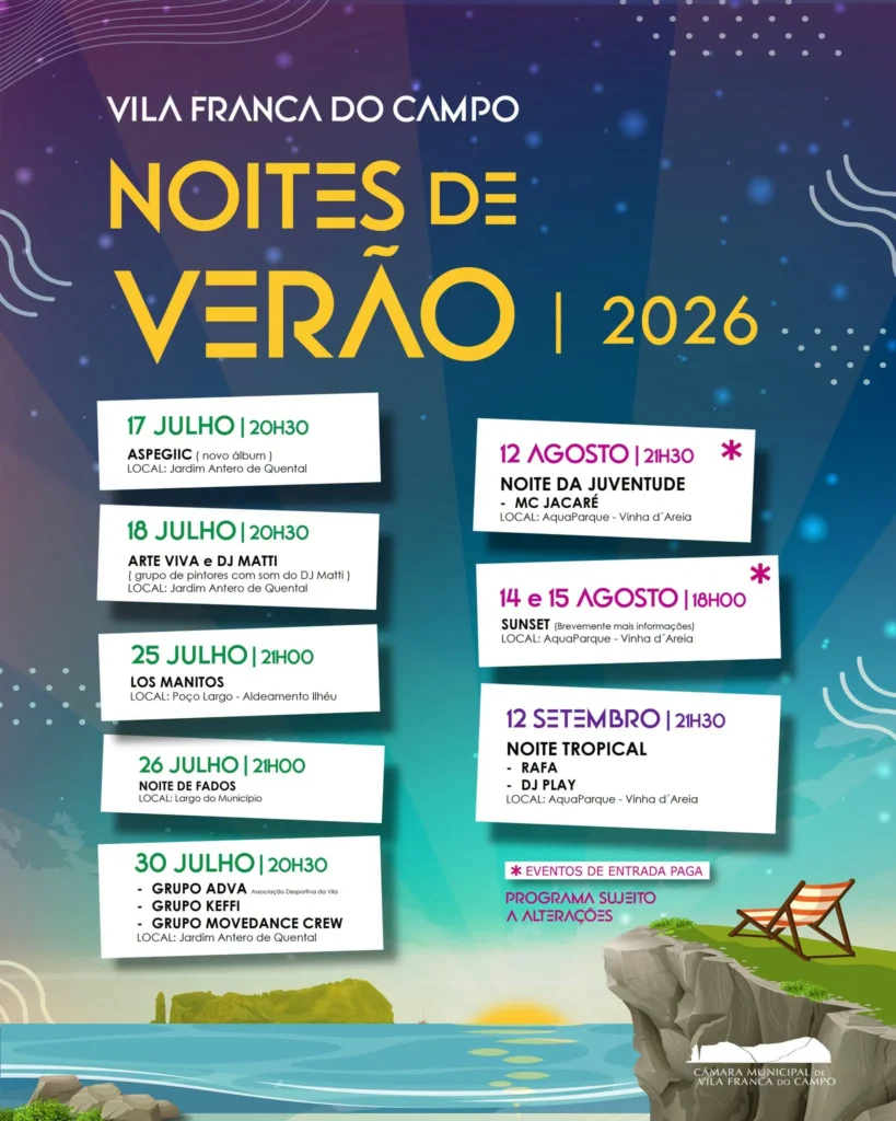 Festas de Vila Franca do Campo (Noites de Verão) 2026