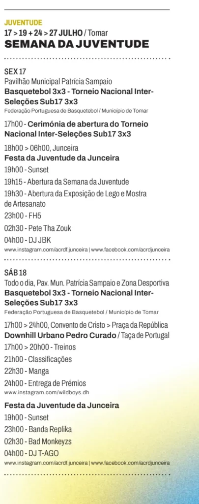 Semana da Juventude de Tomar 2026