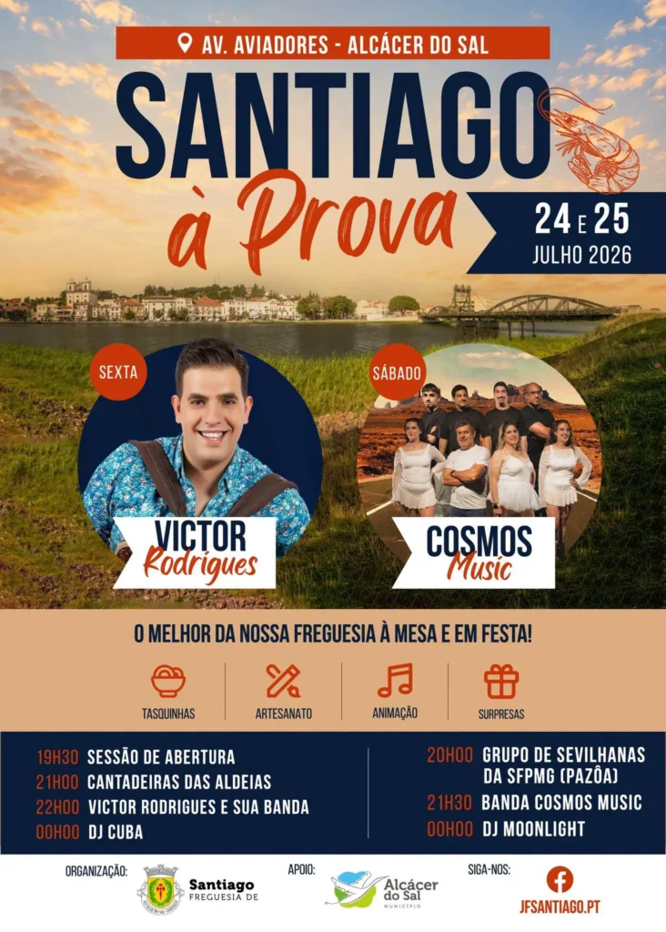 Festas Santiago, Alcácer do Sal (Tasquinhas) 2026