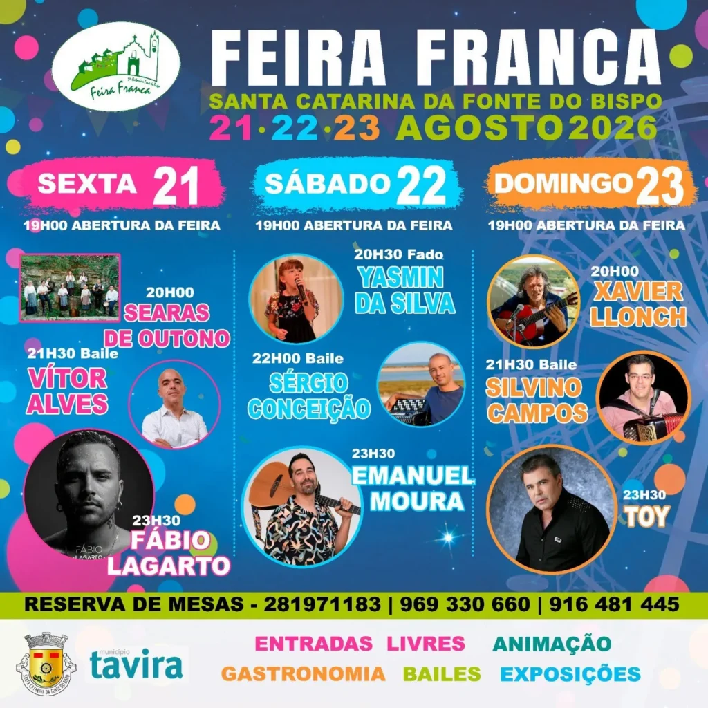 Feira Franca de Santa Catarina da Fonte do Bispo 2026