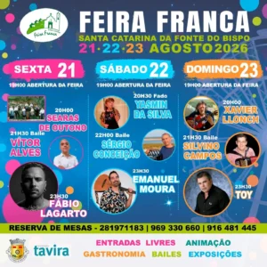 Feira Franca de Santa Catarina da Fonte do Bispo 2026