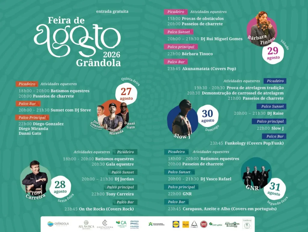 Festas de Grândola (Feira de Agosto) 2026