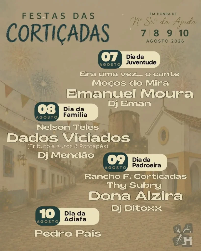 Festas das Cortiçadas de Lavre (Senhora da Ajuda) 2026