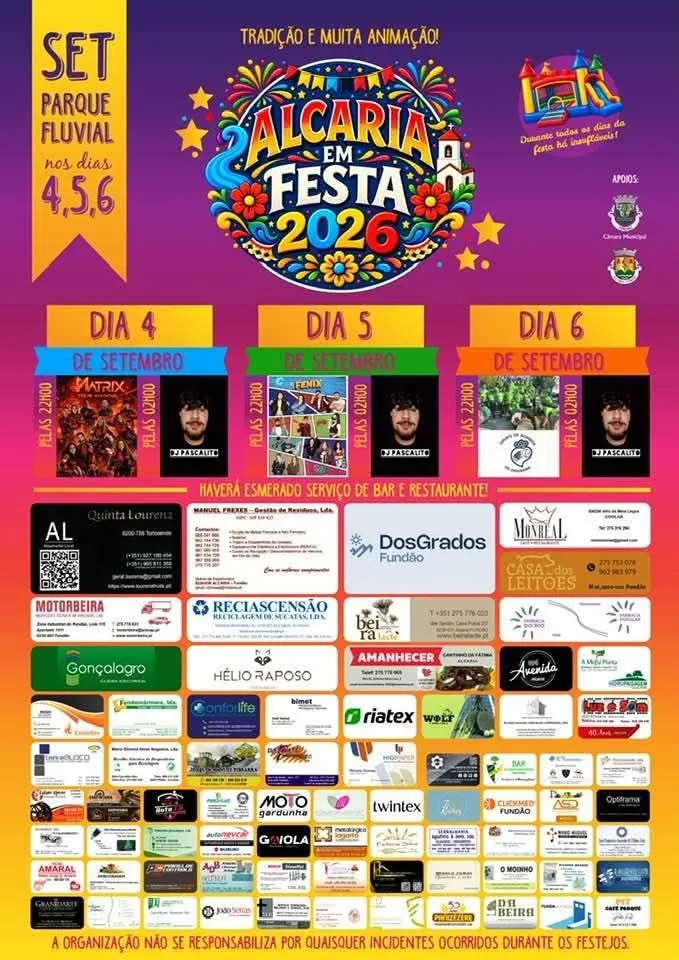 Festas de Alcaria 2026