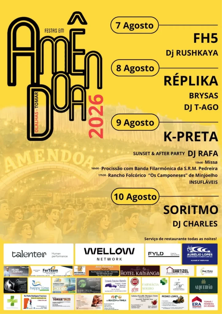 Festas de Amêndoa, Tomar 2026