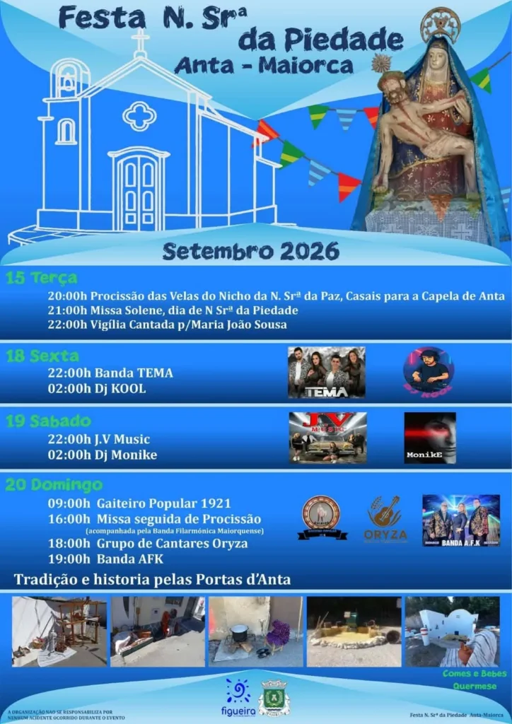 Festas de Anta, Maiorca (Senhora da Piedade) 2026