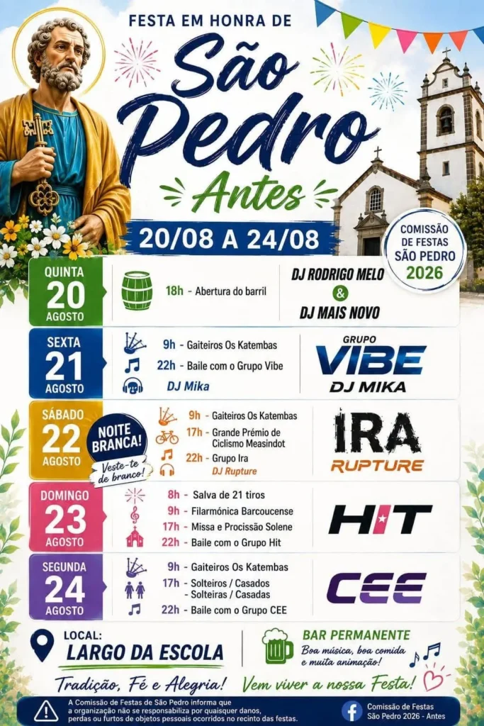 Festas de Antes (São Pedro) 2026