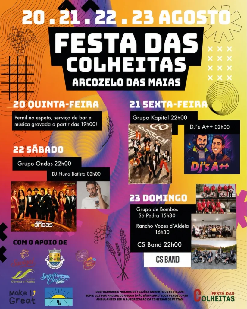 Festas de Arcozelo das Maias (Colheitas) 2026