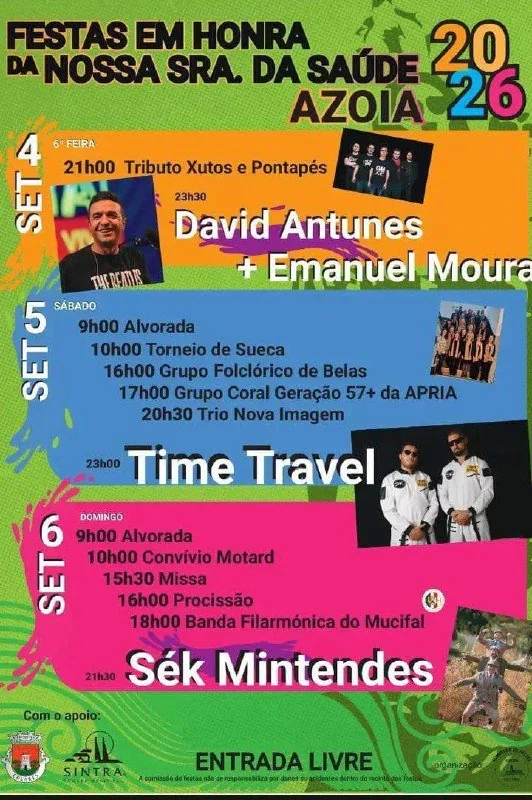 Festas de Azóia (Senhora da Saúde) 2026
