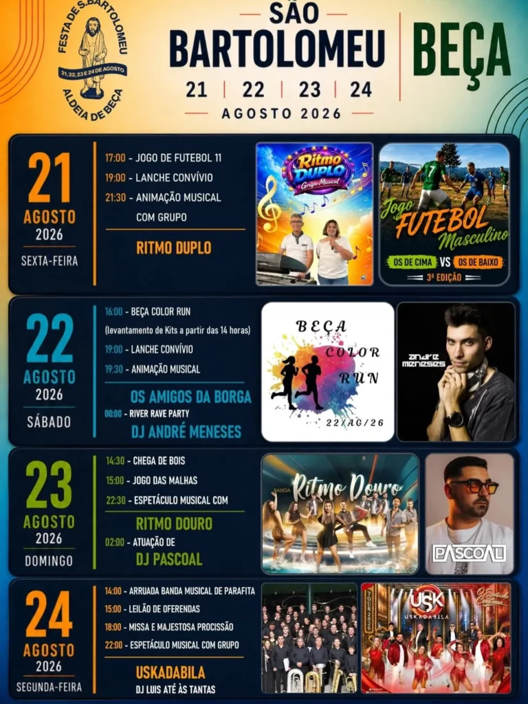 Festas de Beça (São Bartolomeu) 2026