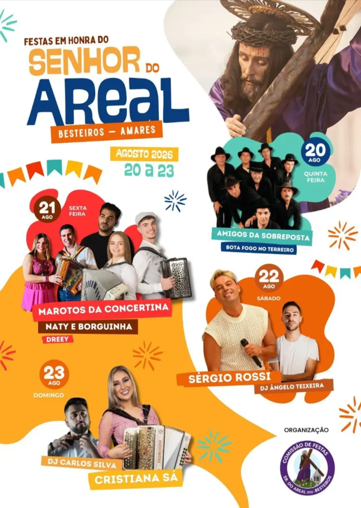 Festas de Besteiros, Amares (Senhor do Areal) 2026