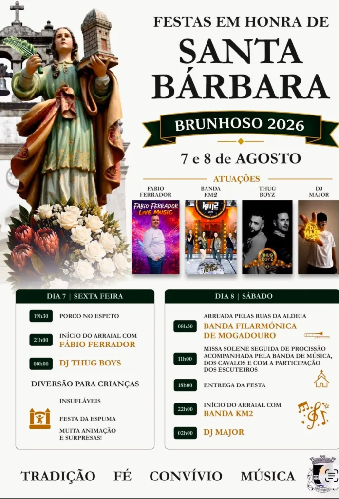 Festas de Brunhoso (Santa Bárbara) 2026