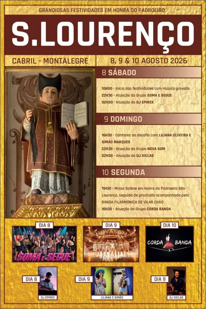 Festas de Cabril, Montalegre (São Lourenço) 2026