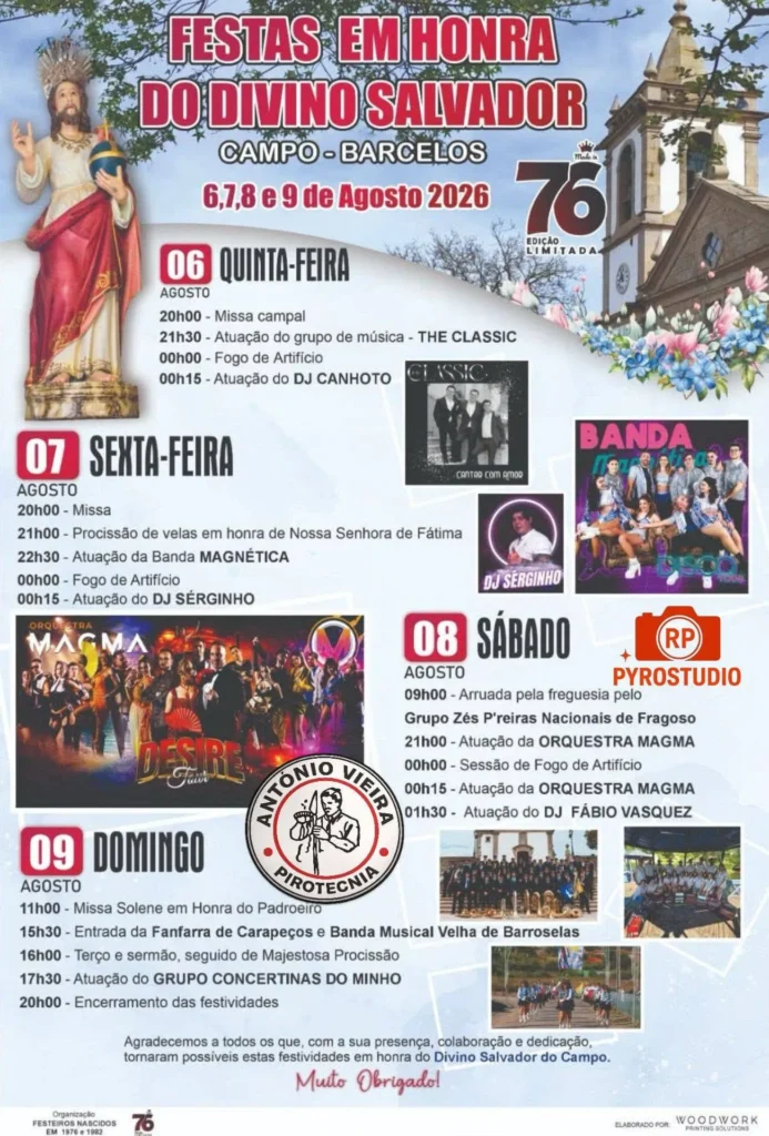 Festas de Campo, Barcelos (Divino Salvador) 2026