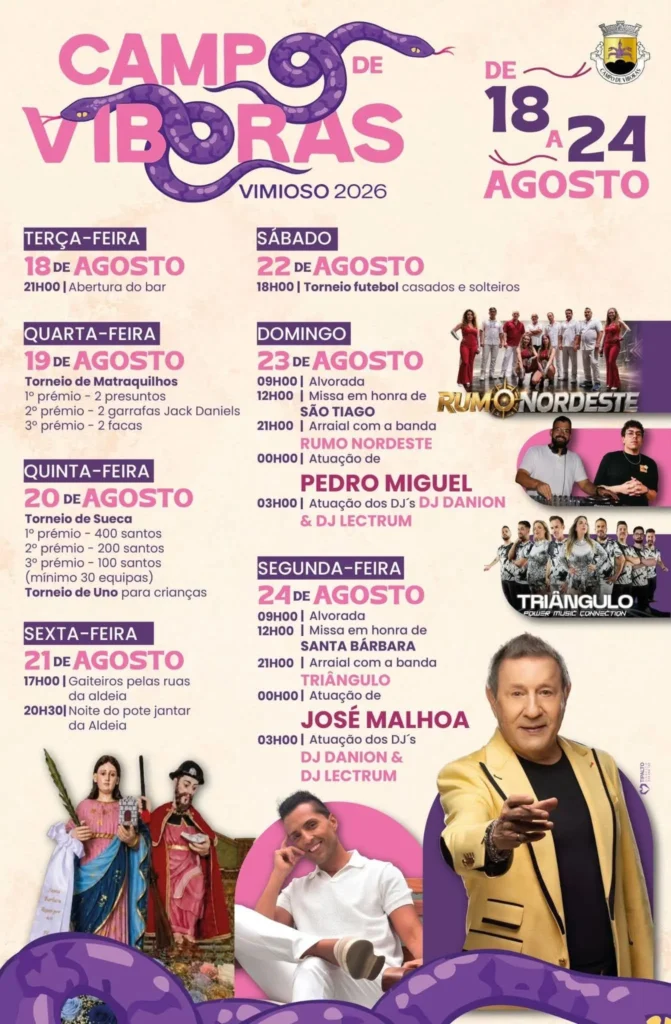 Festas de Campo de Víboras, Vimioso 2026