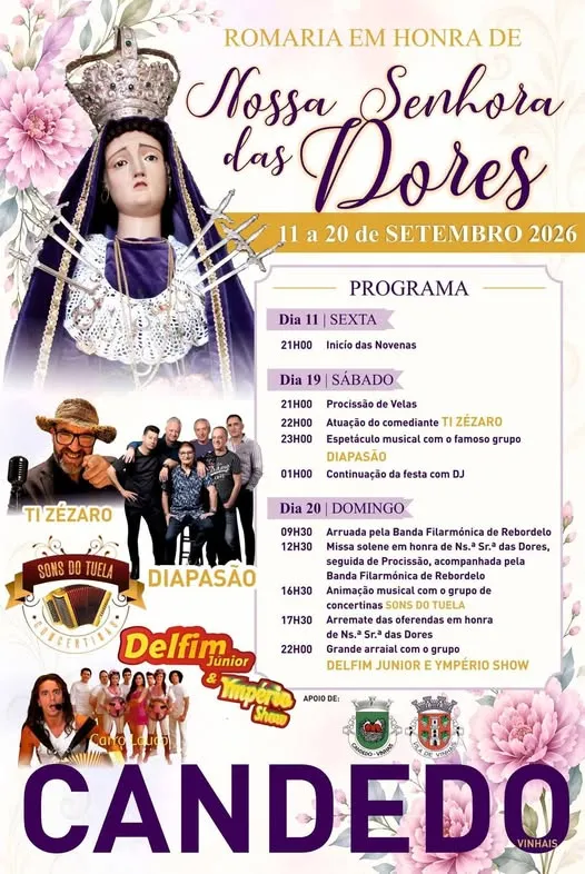 Festas de Candedo (Senhora das Dores) 2026