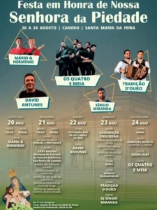 Festas de Canedo, Santa Maria da Feira (Senhora da Piedade) 2026