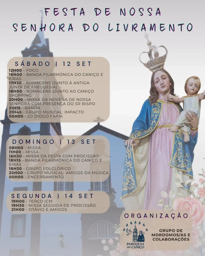 Festas de Caniço (Senhora do Livramento) 2026