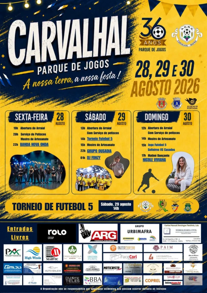 Festas de Carvalhal, Mafra 2026