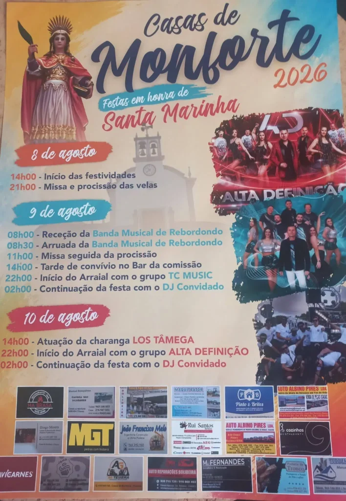 Festas de Casas de Monforte (Santa Marinha) 2026