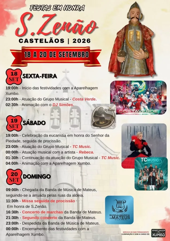 Festas de Castelãos (São Zenão) 2026