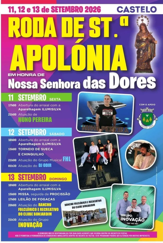 Festas de Castelo, Sertã (Senhora das Dores) 2026