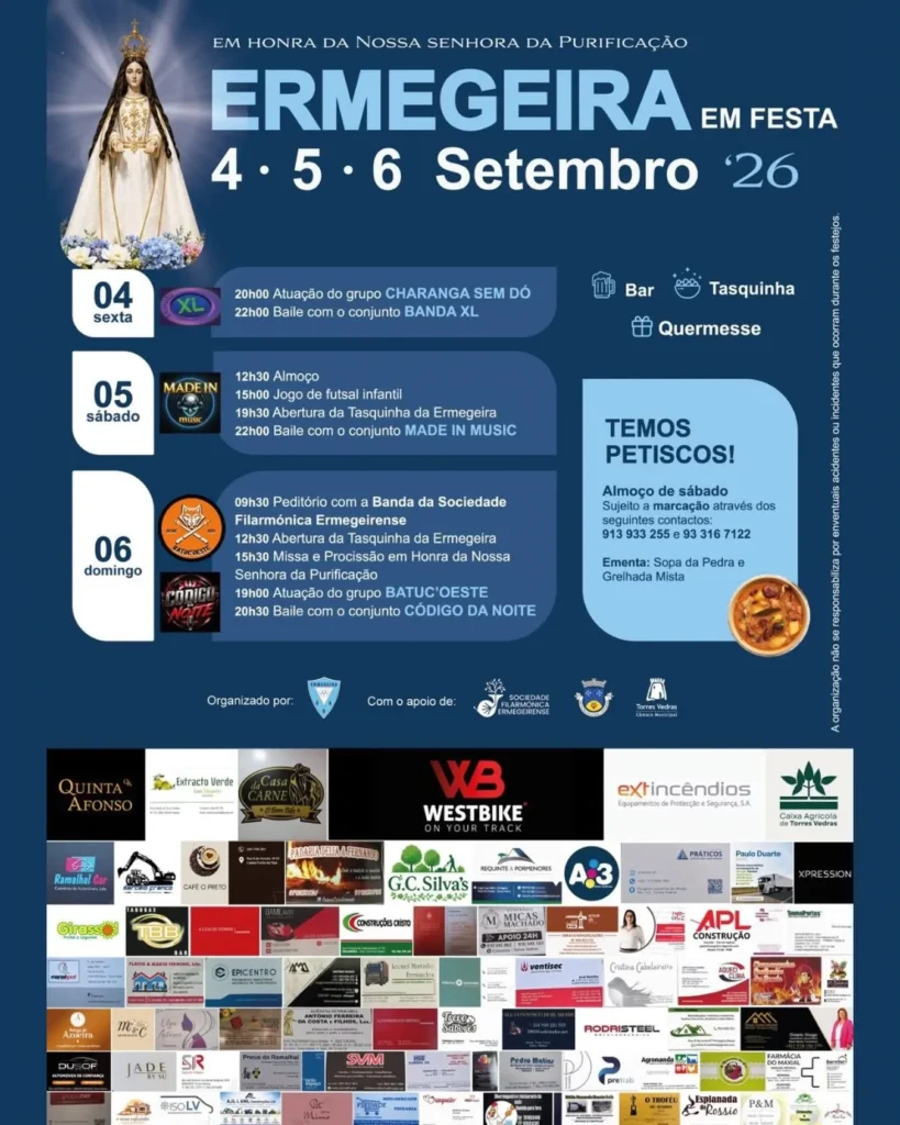 Festas de Ermegeira (Senhora da Purificação) 2026