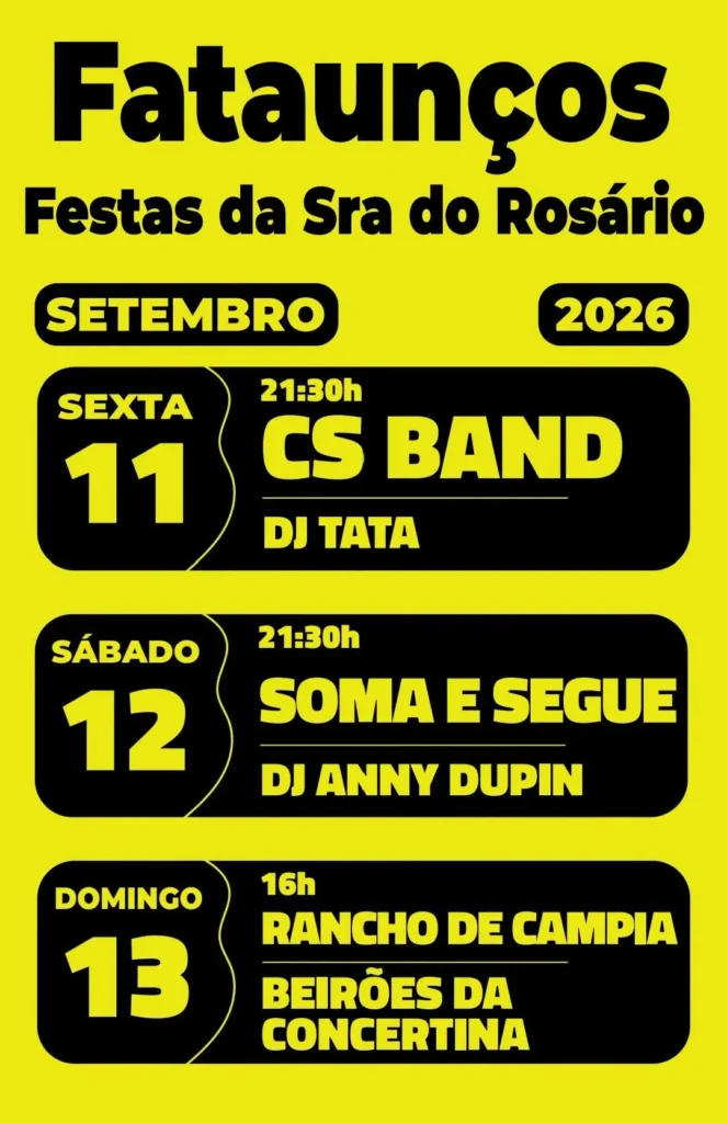 Festas de Fataunços (Senhora do Rosário) 2026
