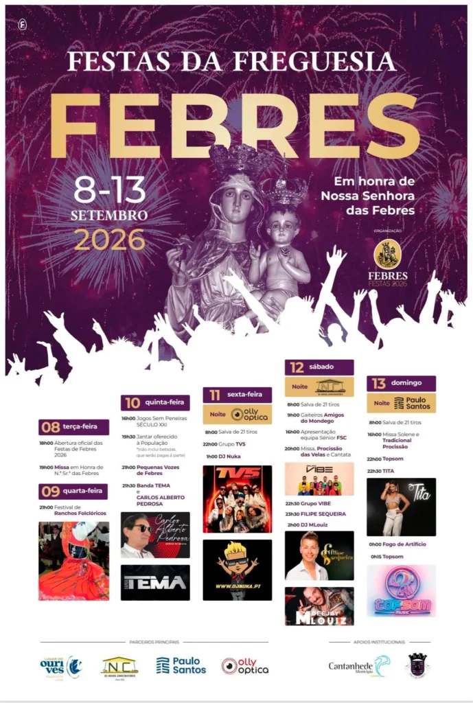 Festas de Febres, Cantanhede 2026