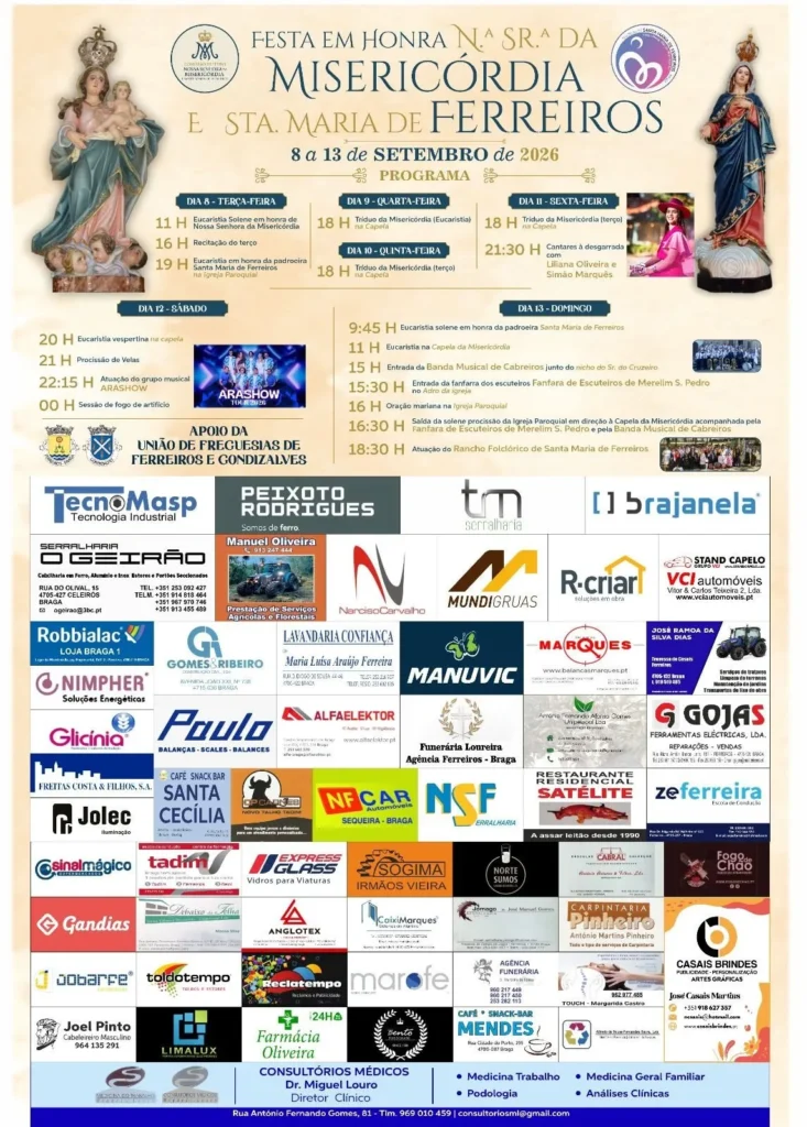Festas de Ferreiros (Senhora da Mesericórdia) 2026
