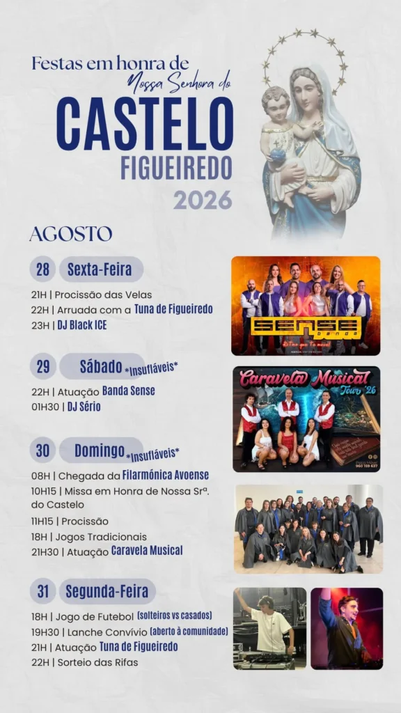 Festas de Figueiredo (Senhora do Castelo) 2026