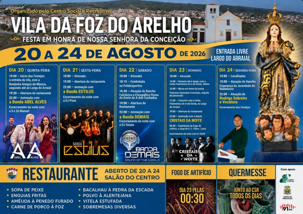Festas da Foz do Arelho (Senhora da Conceição) 2026