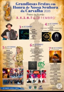 Festas de Freixo de Numão (Senhora da Carvalha) 2026
