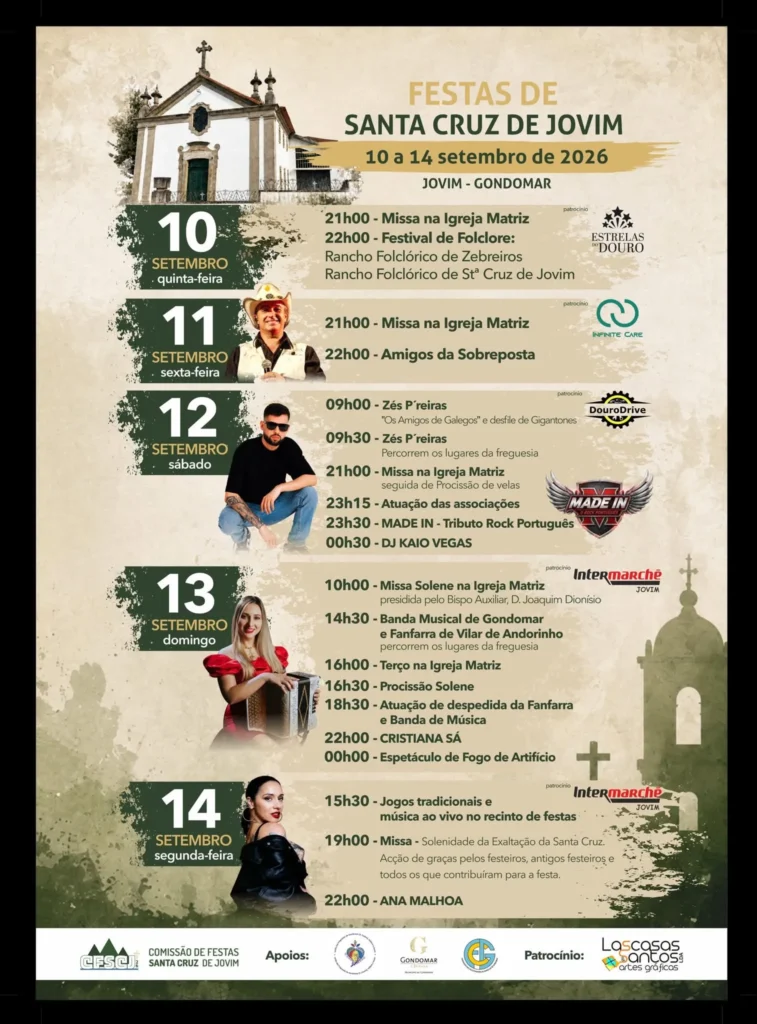 Festas de Jovim, Gondomar (Santa Cruz) 2026