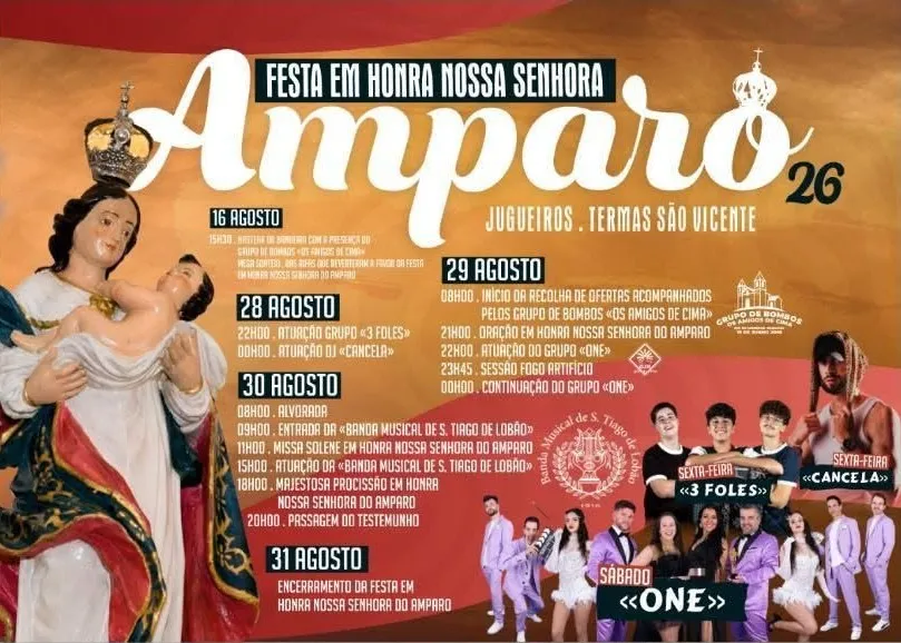 Festas de Jugueiros (Senhora Amparo) 2026