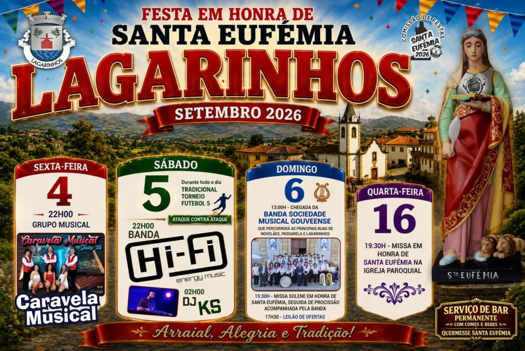 Festas de Lagarinhos (Santa Eufémia) 2026