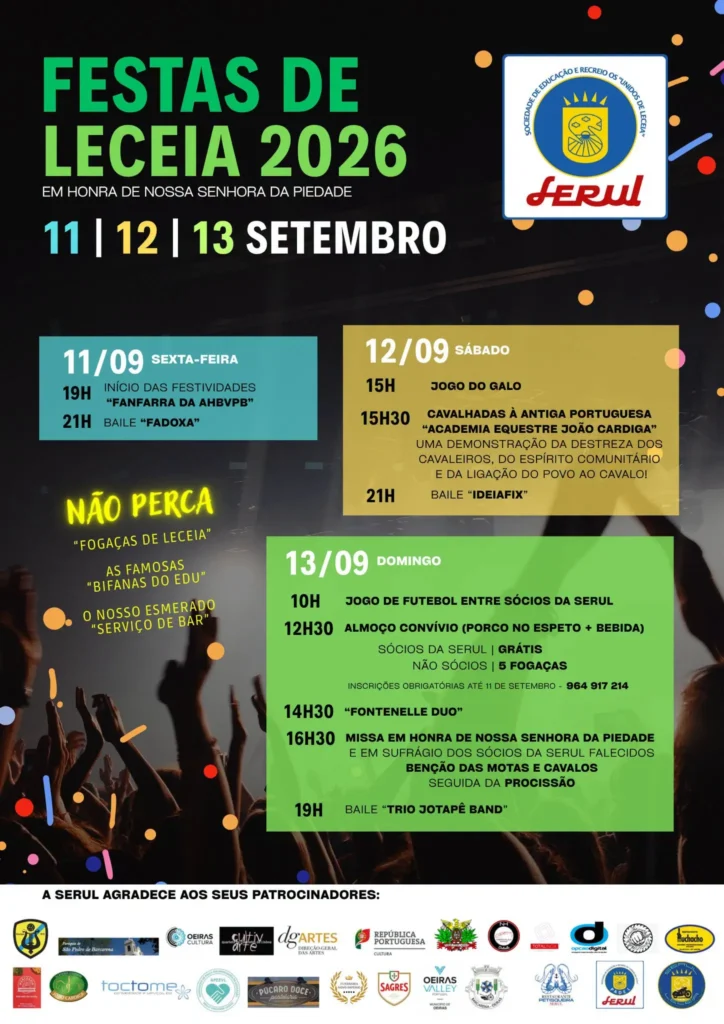 Festas de Leceia (Senhora da Piedade) 2026