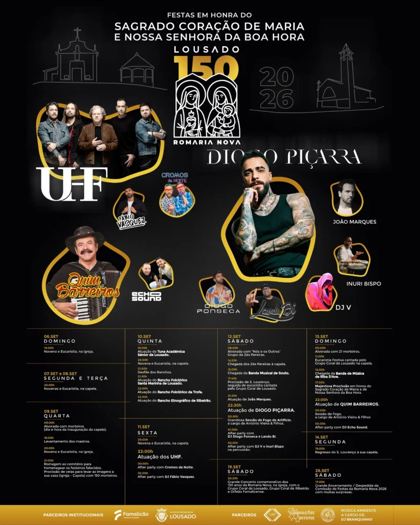 Festas de Lousado (Sagrado Coração de Maria) 2026