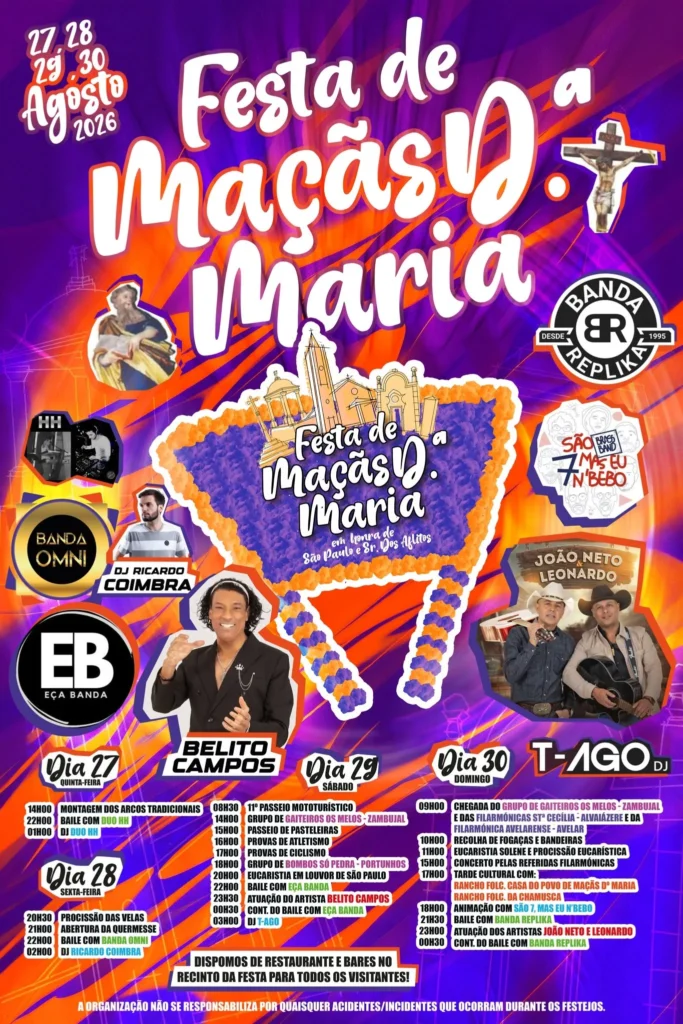 Festas de Maçãs Dona Maria 2026