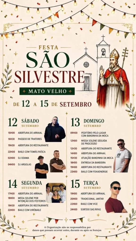 Festas de Mato Velho (São Silvestre) 2026
