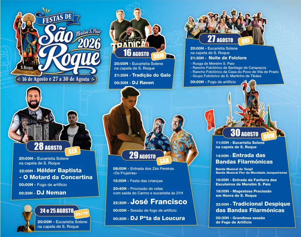 Festas de Merelim São Paio (São Roque) 2026