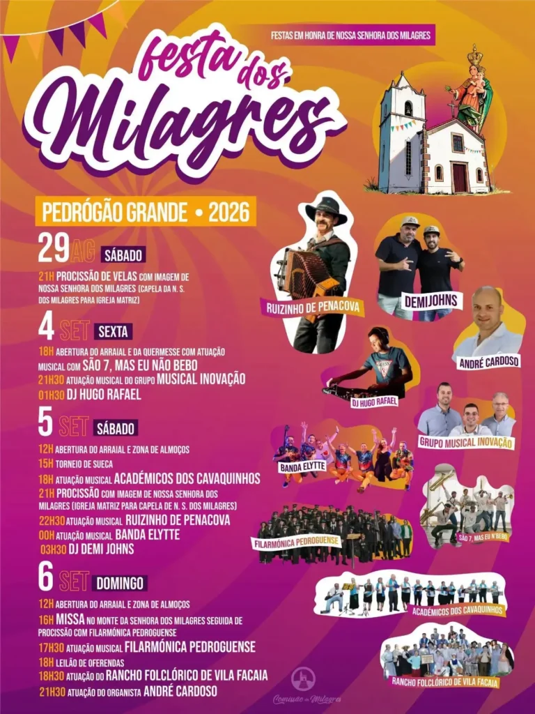 Festas de Pedrógão Grande (Milagres) 2026