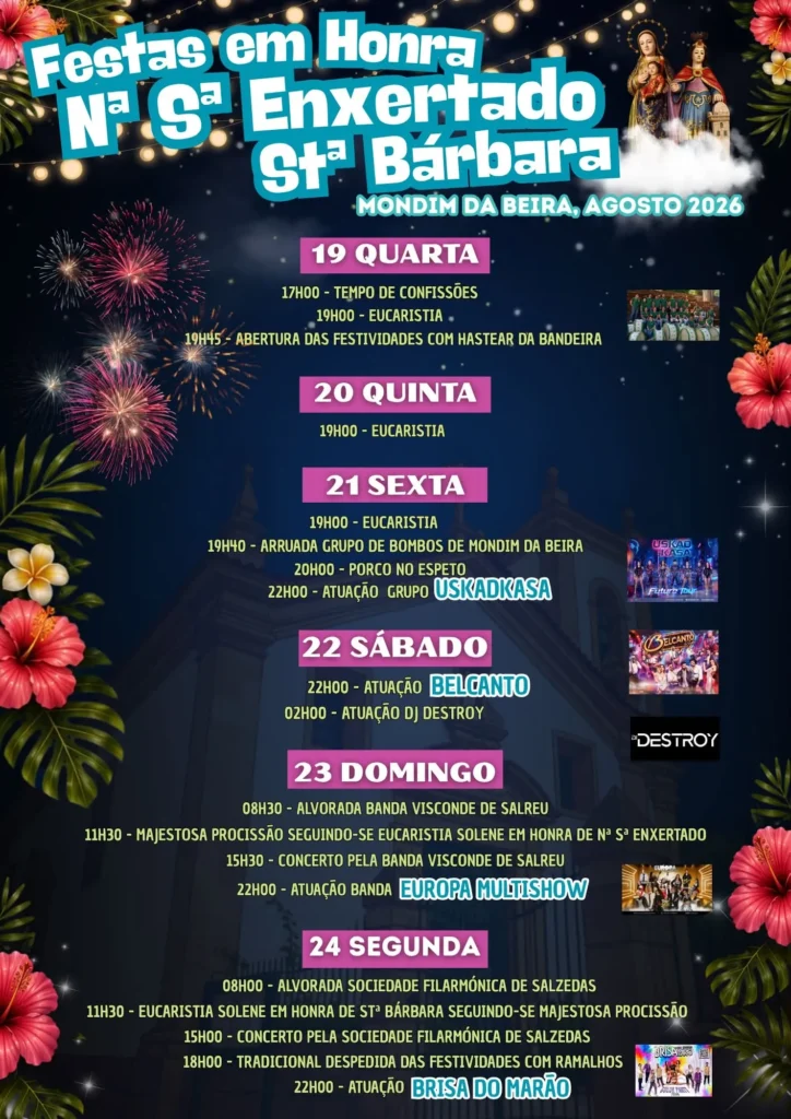 Festas de Mondim da Beira (Senhora Enxertado) 2026