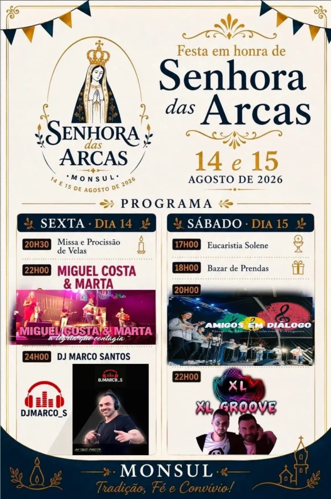 Festas de Monsul (Senhora das Arcas) 2026