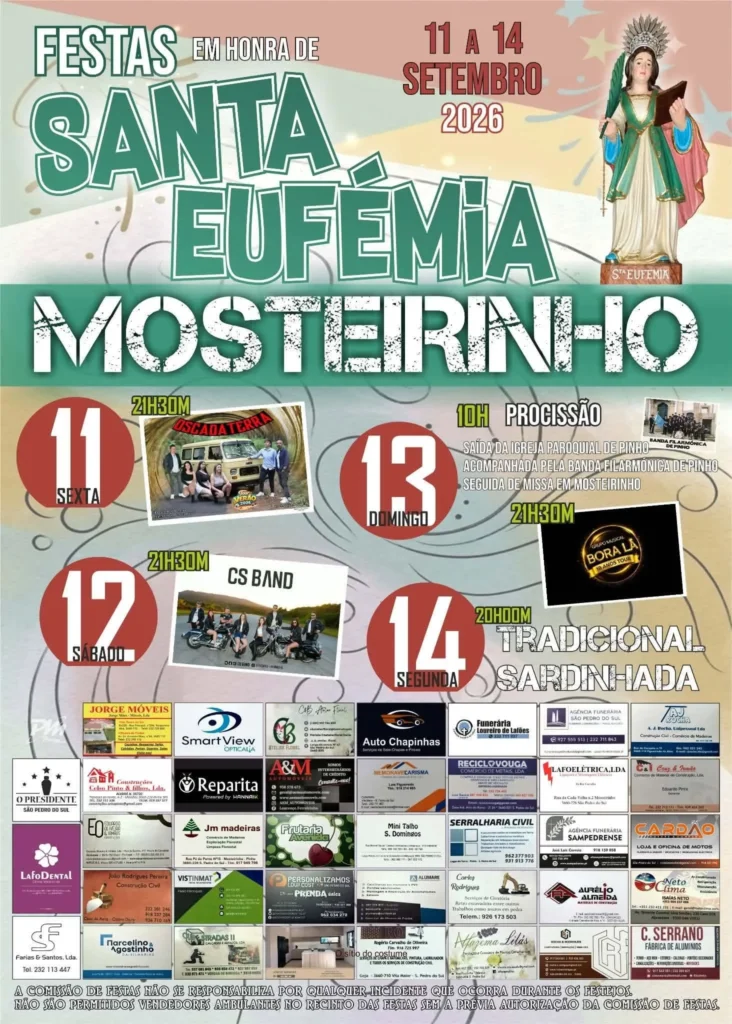 Festas do Mosteirinho (Santa Eufémia) 2026
