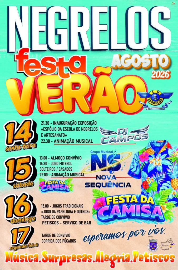Festas de Negrelos, Oliveira de Hospital (Verão) 2026