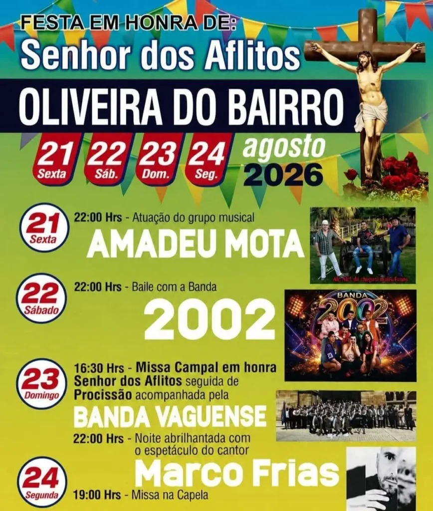 Festas de Oliveira do Bairro (Senhor dos Aflitos) 2026