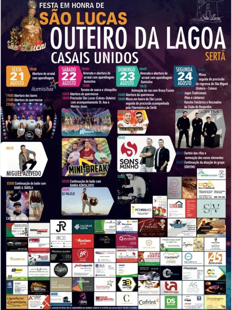 Festas do Outeiro da Lagoa (São Lucas) 2026