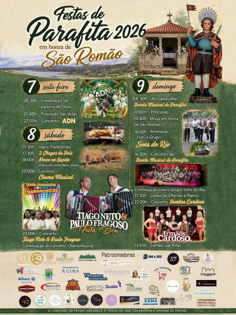 Festas de Parafita, Montalegre (São Romão) 2026