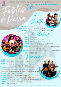 Festas de Pavia (Santíssimo Sacramento) 2026